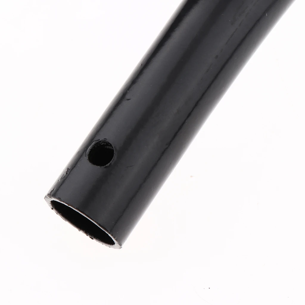 230mm Metal Rear Seat Upswept Frame Hoop Safety Grab Bar Hand Rail for Motorcycle Universal, Black