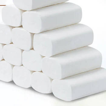 

1 Pack/12 Rolls Toilet Paper Soft Coreless Toilet Paper Food Grade Toilet Roll Tissue Household Paper Towels Roll for Toilet