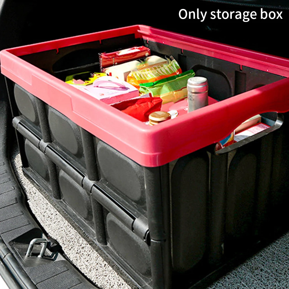 30л контейнер для дома, Автомобильный багажник с ручками, долговечная Экономия места с крышкой, складной ящик для хранения, многофункциональный органайзер для одежды, практичный