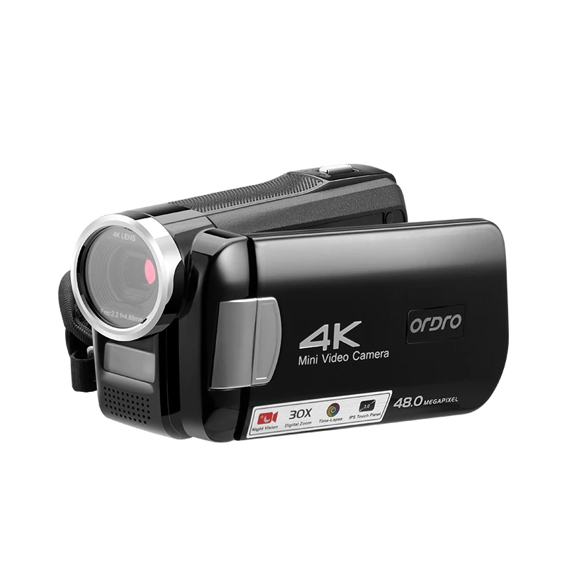 Видеорегистратор Ordro AC2 4K инфракрасная цифровая камера с ночным видением 1080P 60