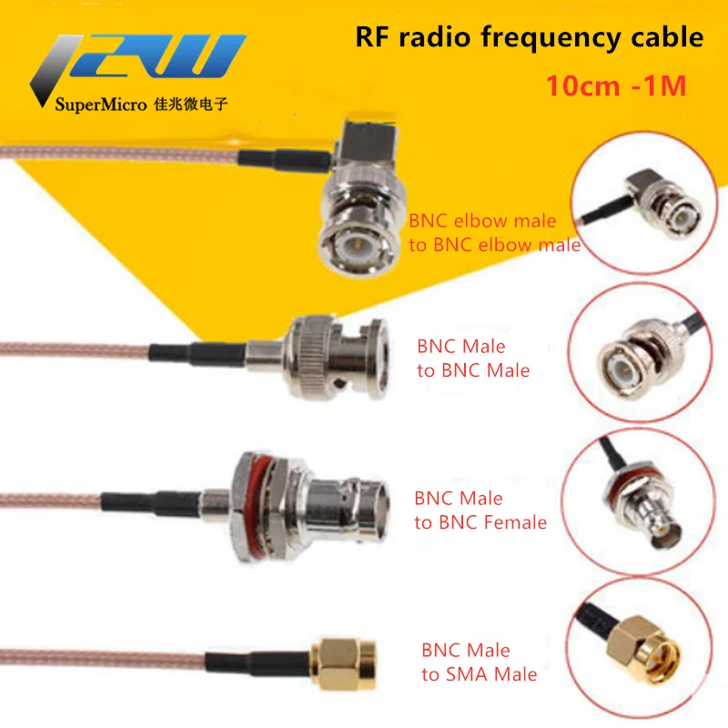 RF Кабель BNC штекер-гнездо SMA штекер коаксиальный кабель Q9 Удлинительный |