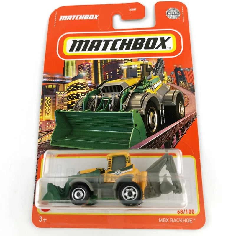 

2021 Matchbox Cars MBX BACKHOE 1/64 Metal Diecast Collection Alloy Model Car Toy Vehicles