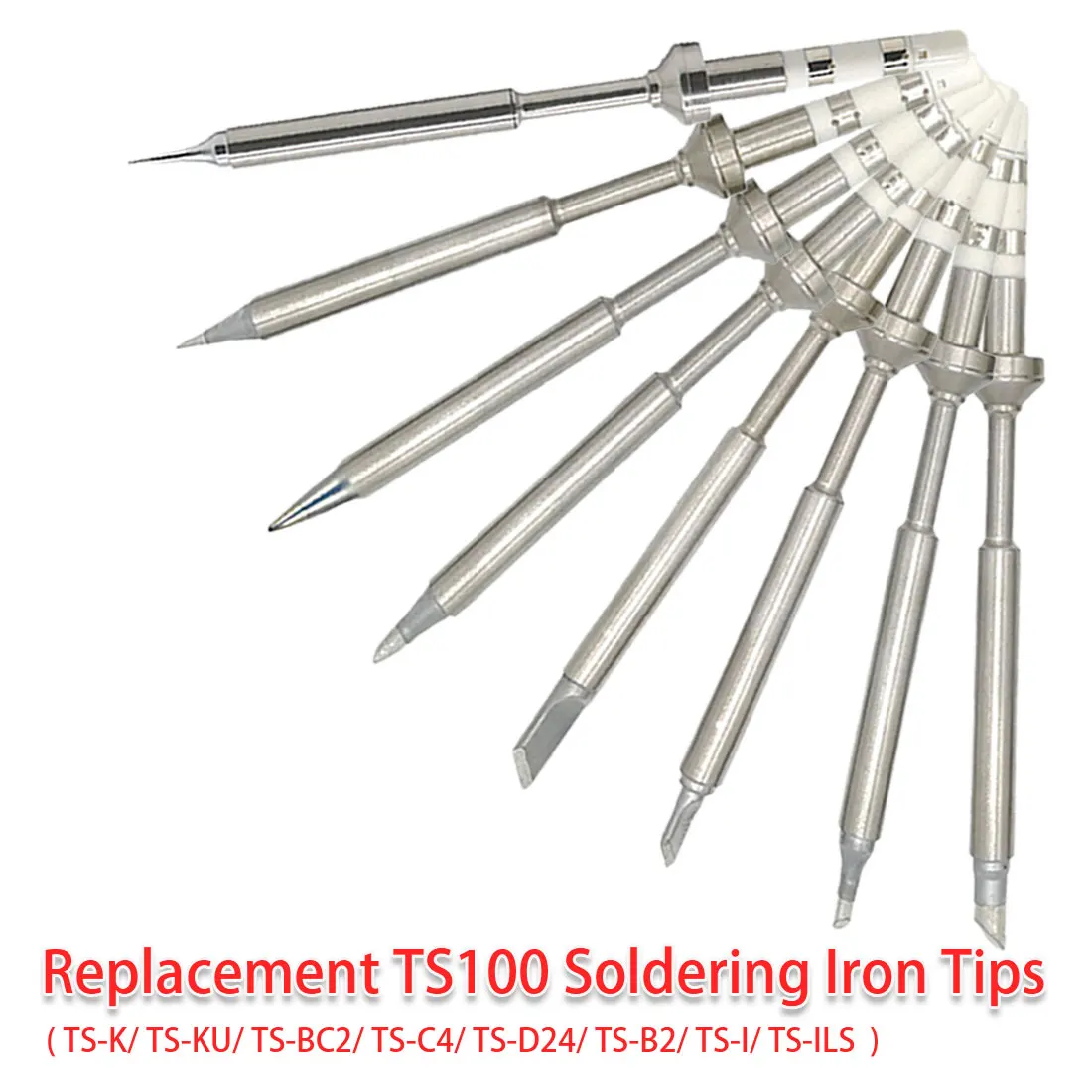 TS-K/TS-KU/TS-BC2/TS-C4/TS-D24/TS-B2 Electric Soldering Iron Tips Lead Free Replacement Various Model TS100 | Инструменты