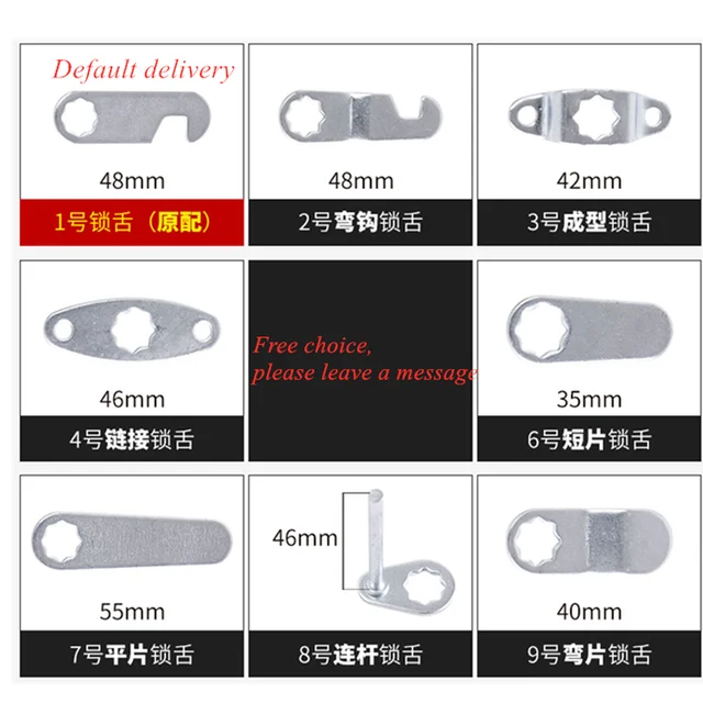 Univerzális Biztonságos Bütykös Henger Zár 16/20/25/30 Mm Kulcsokkal Nyelv Zárja A Postafiók Fájlszekrény Fiók Biztonsági Bútorok Hardver - Image 6