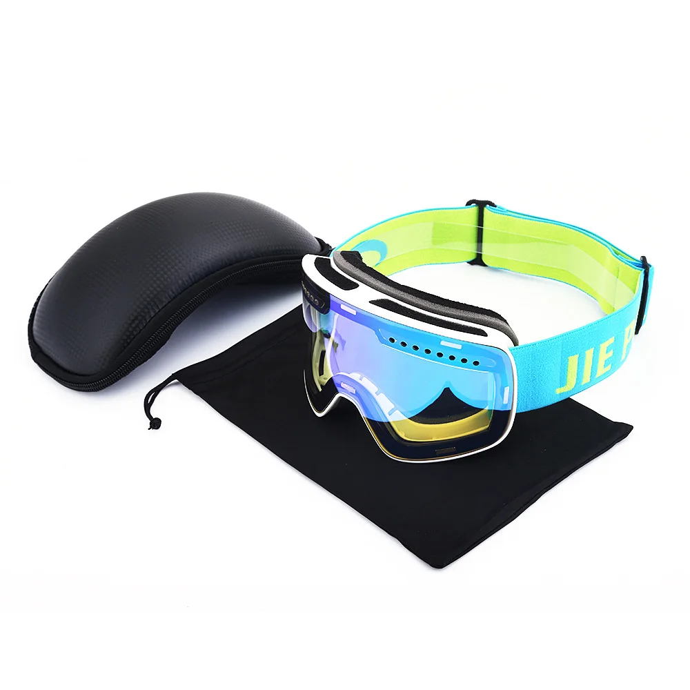Новинка, магнитные сферические лыжные очки для мужчин и женщин, ветрозащитные очки для альпинизма, пешего туризма, противотуманные очки для катания на лыжах и сноуборде - Цвет: WL