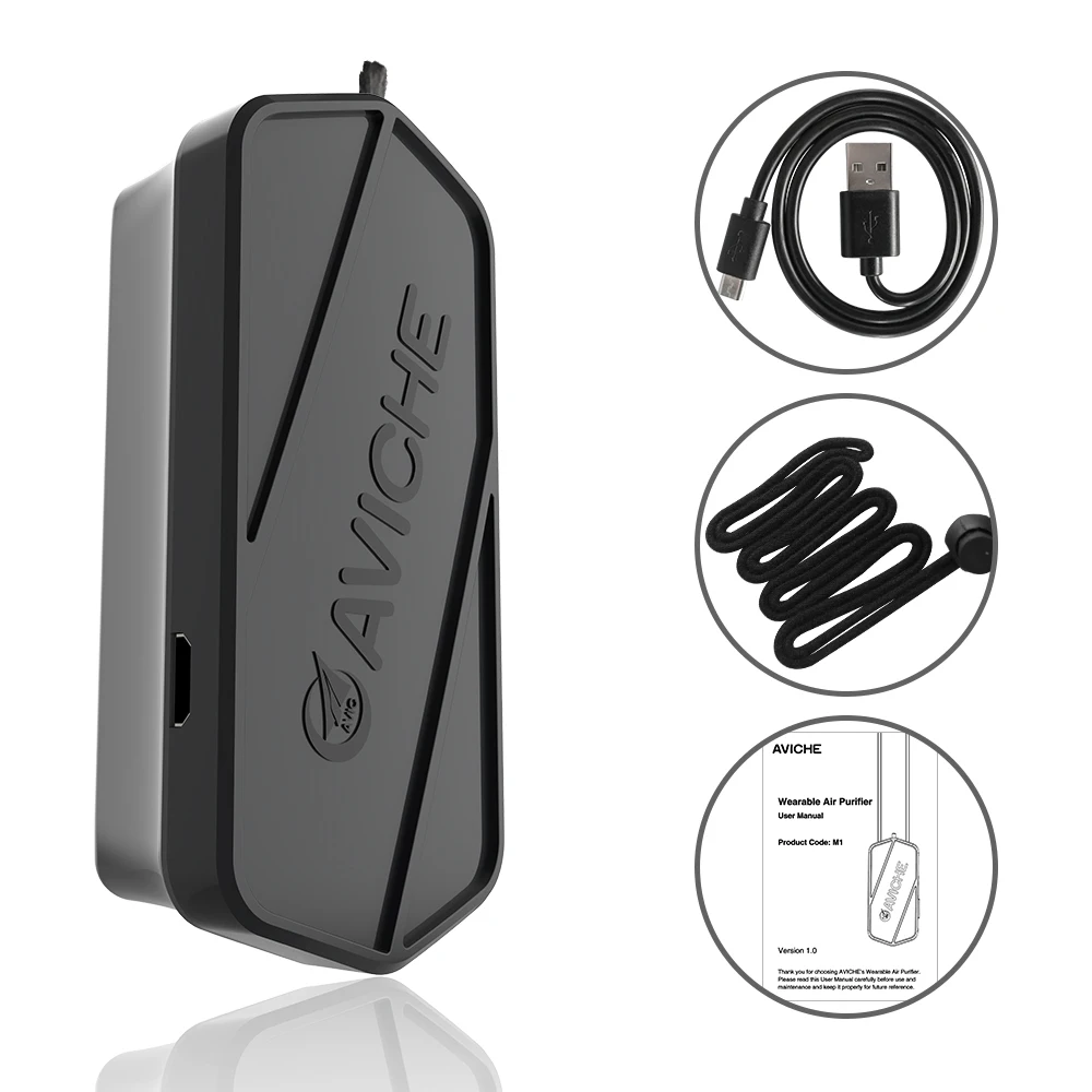 AVICHE Personal Wearable Necklace Mini Portable Air Freshener Ionizer Negative Ion Generator