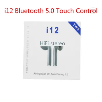 

i12 Tws Eepiece Touch Wireless Bluetooth Earphone Mini Earbuds With Mic Charging Box Sport Headset For All Mobile Phones