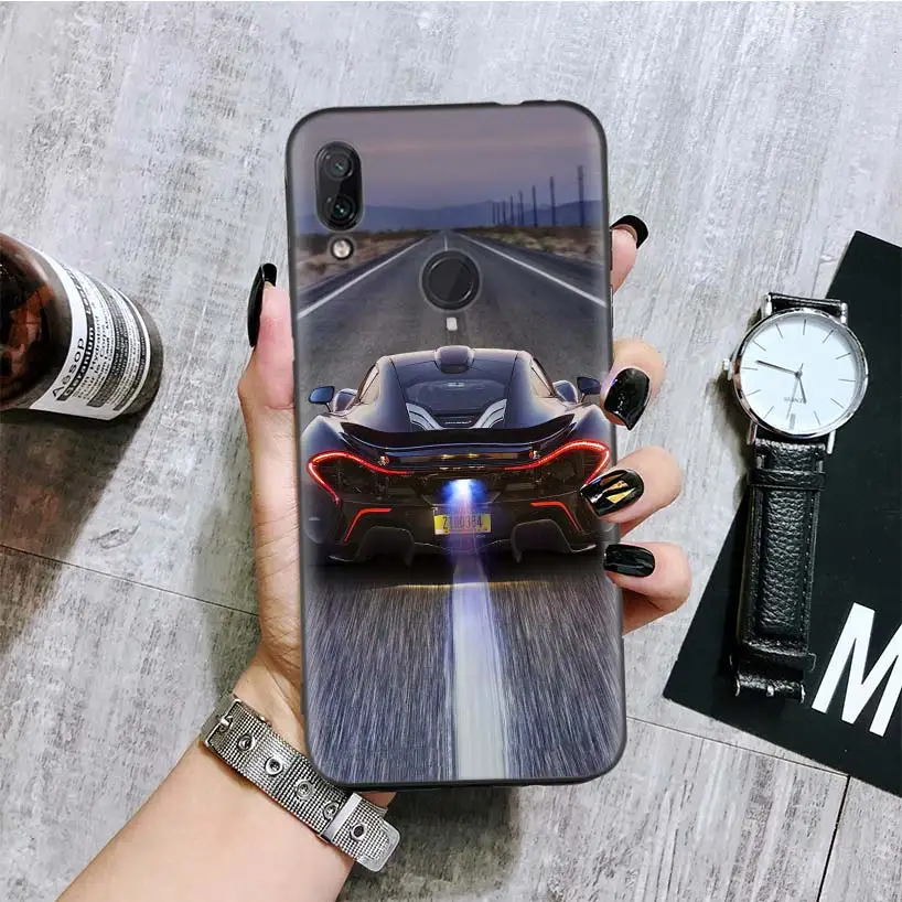 BA146-5 Red Sport Auto автомобиля классический черный чехол для телефона для Xiaomi Redmi Note фотоаппаратов моментальной печати 8 7 7S 7A 6 S2 GO K20 Pro 6A mi 6X 5X A1 CC 9 8 Coque - Цвет: BA146-5