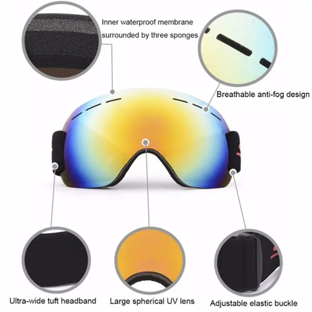 ski goggles double layers anti-fog big ski mask glasses skiing snow men women snowboard goggles ski goggles double layers anti-fog big ski mask glasses skiing snow men women snowboard goggles