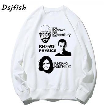 

Game Of Thrones Funny movie print mens hoodies 2019 Winter knows nothing breaking bad Casual Sweatshirts Streetwear unisex tops