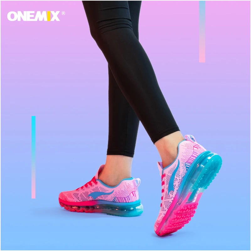 ONEMIX воздушная подушка для бега женщин дышащая 3D трикотажная сетчатая