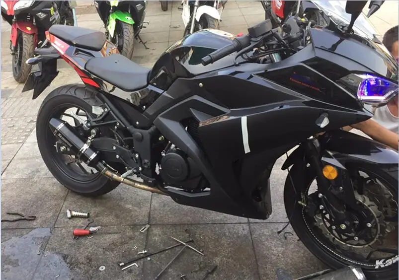 51 мм Универсальный мотоцикл Akrapovic Yoshimura глушитель трубы Escape Moto CBR125 CB400 TMAX530 GSXR650 гонки