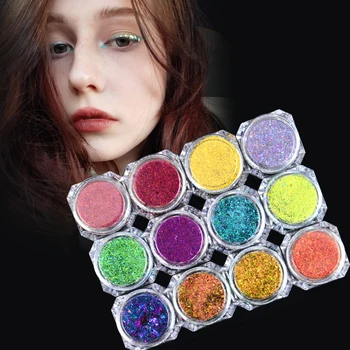 

Chameleon Pigment Chameleon Eyeshadow Multi Chrome Eyeshadow Prismatic Powder Shiny Glitter Eyeshadow Palette