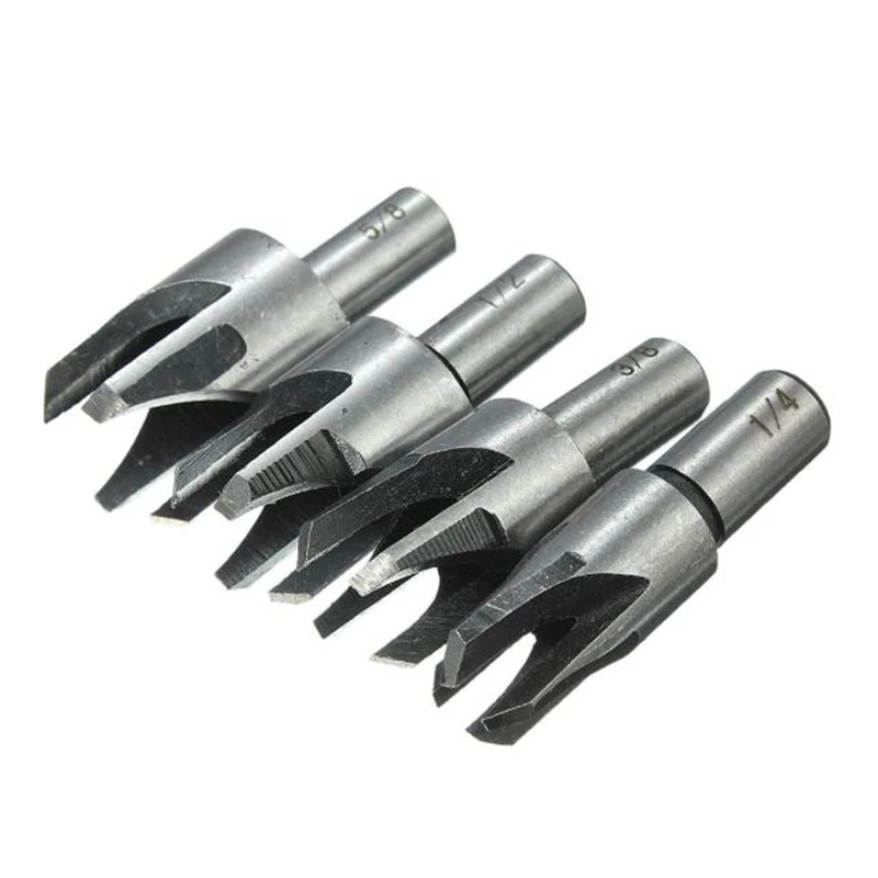 1 ASCENDAS 8 шт. 5/" 1/2" 3/" 1/4" дюймовый станок для резьбы по дереву с заглушкой, набор сверл, коготь, Круглый Деревянный Шип, сверлильная пила, инструмент для заскучивания отверстий - Цвет: 1