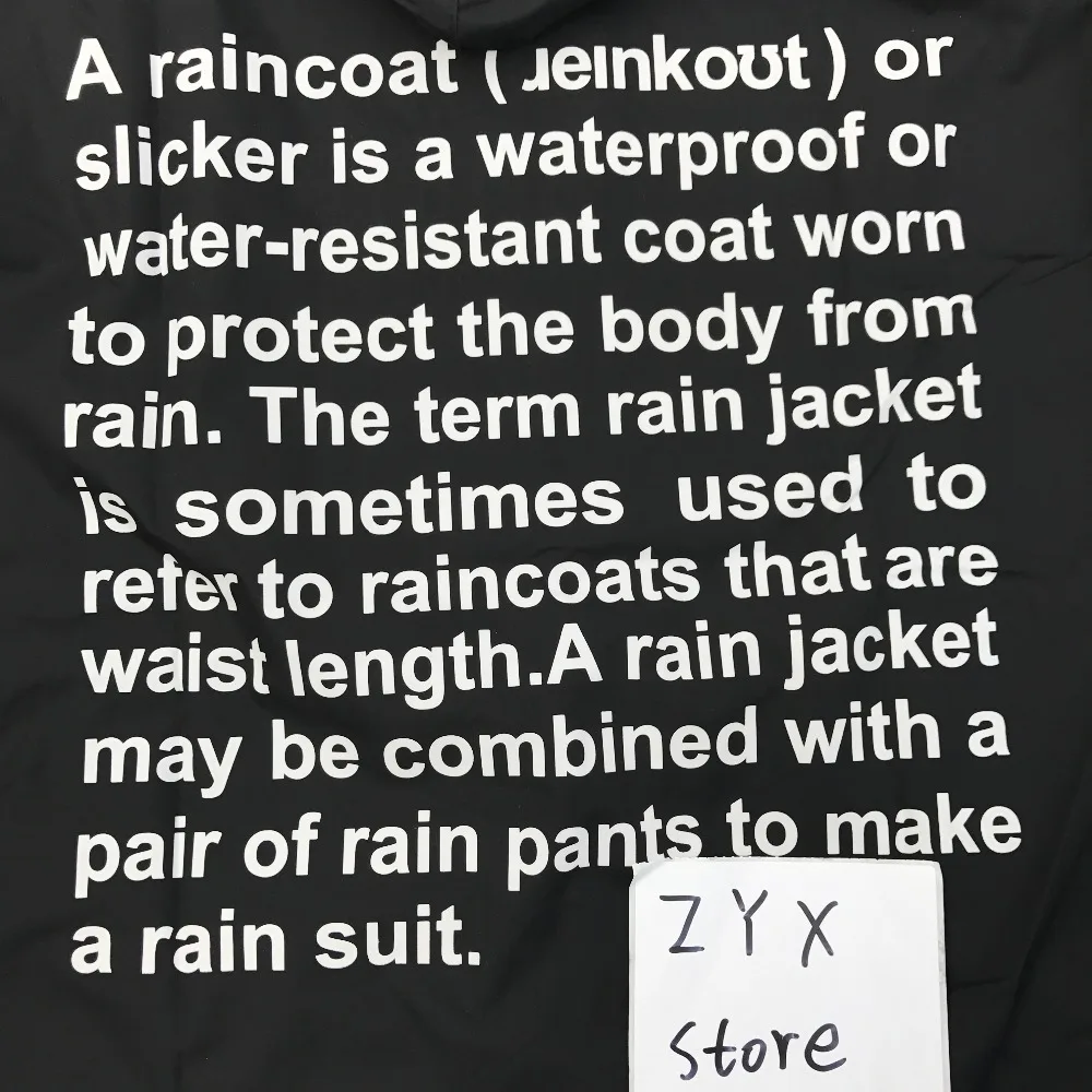 Высокое качество Vetements плащ в Сеульском гараже распродажа Водонепроницаемая длинная куртка пальто буквы Vetements плащ