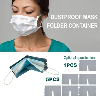 

5pcs Mask Storage Clip Foldable Storage Manager Portable Mask Holder Mask Folder MASK Storage organizer home Clip Holder