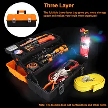 17-дюймовый практичная обувь в складку Слои инструментов многофункциональный прибор для Запчасти оборудования ящик для хранения инструментов электрика коробка