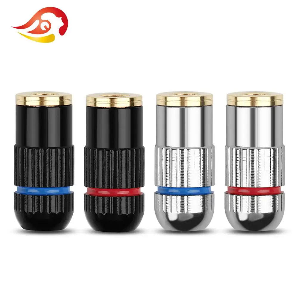 QYFANG 1 Pair A2DC Female Pin Earphone Audio Jack For LS400 CKS1100 E50 E70 HiFi Headset Solder Wire Connector a2dc Adapter Plug |