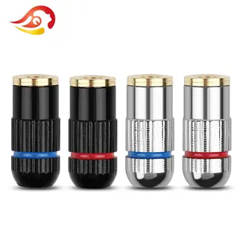 

QYFANG 1 Pair A2DC Female Pin Earphone Audio Jack For LS400 CKS1100 E50 E70 HiFi Headset Solder Wire Connector a2dc Adapter Plug