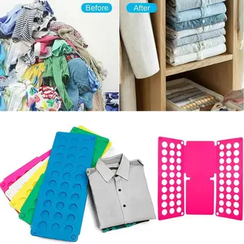 

Creative Folding Clothes T-shirt Stacking Board Save Fold To Clothes Space Organizer Time Quickly Manage C4A0