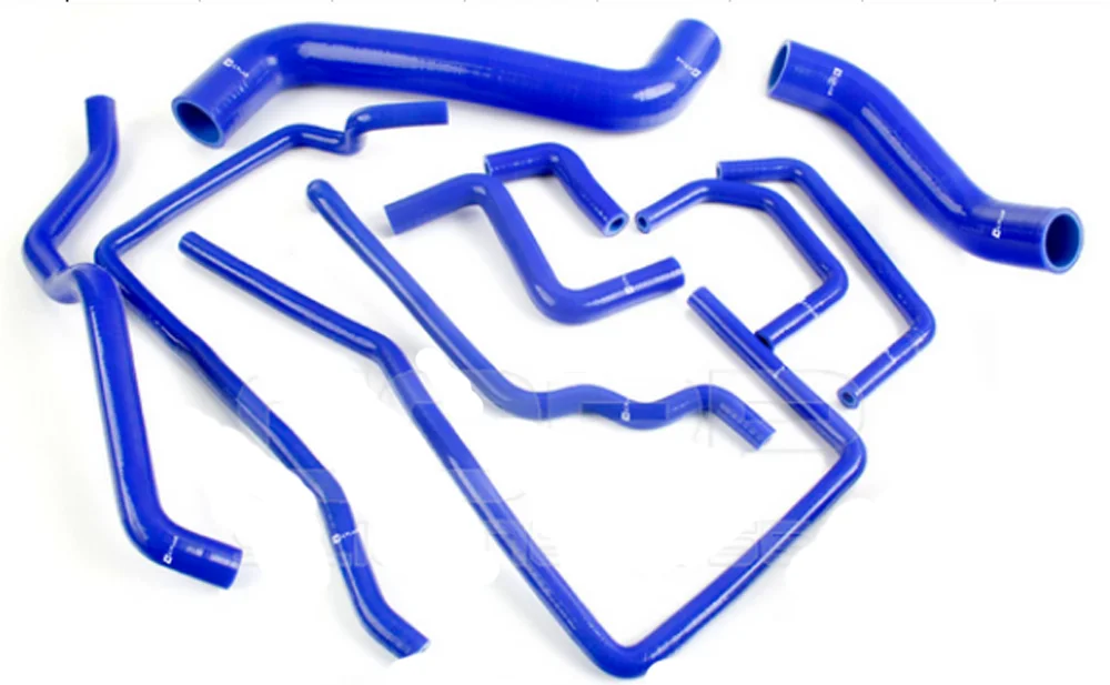 Комплект силиконовых шлангов радиатора для SUBARU IMPREZA WRX/STi GDA/GDB EJ207 00-07(11 шт) красный/синий/черный