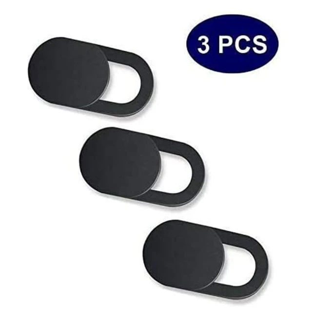 3pcs rond noir - Cache de confidentialité coulissant pour caméra  d'ordinateur et mobile, protection de la vie