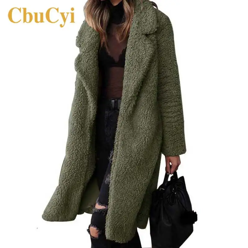 Goede Herfst Winter Vrouwen Faux Bontjassen Zachte Warme Lange Harige Jas Vrouwen Fur Jacket Uitloper Pluche Overjas Jassen Ropa Invierno mujer