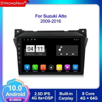 

Android 10.0 4G lte Car Multimedia Player GPS Navigation radio For Suzuki alto 2009-2016 Double Din 4+64G WIFI BT SWC IPS DSP