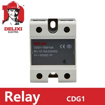 

SSR-10DA DC control AC SSR Single phase Solid State Relay DELIXI CDG1-1DA 10A
