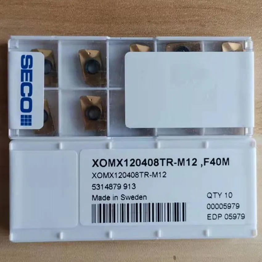 Seco XOMX120408TR-M12, inserções do carboneto do cnc de f40m 10 pçs/caixa pack pack * pacote da fábrica ** *