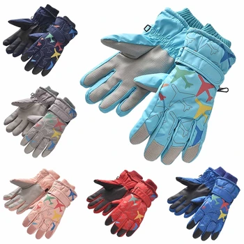 

Kids Children Winter Warm Mountain Snowboard Ski Gloves Sport Full Finger Mitten