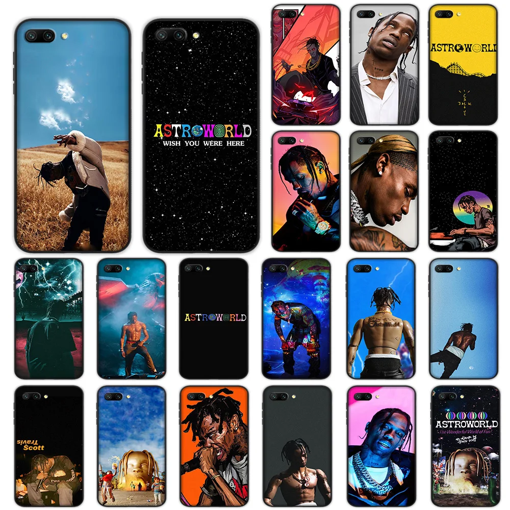 

Travis Scott Astroworld Soft Case for Huawei Honor View 20 9X Pro P smart Z plus P20 Y9 Prime Nova 5i 4 Lite