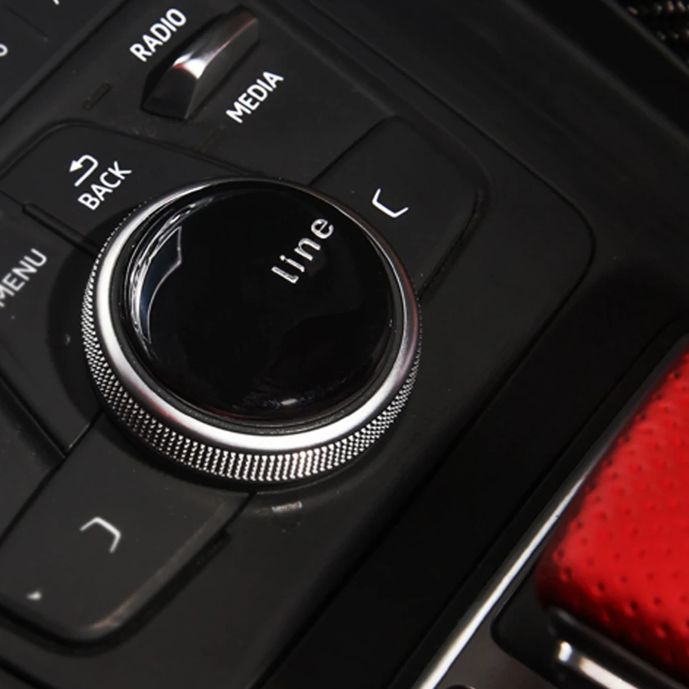 Gelinsi для Audi A4 A5 S4 S5 B9 Автомобильная Мультимедийная кнопка ручка из углеродного волокна рамка накладка наклейка аксессуары для интерьера