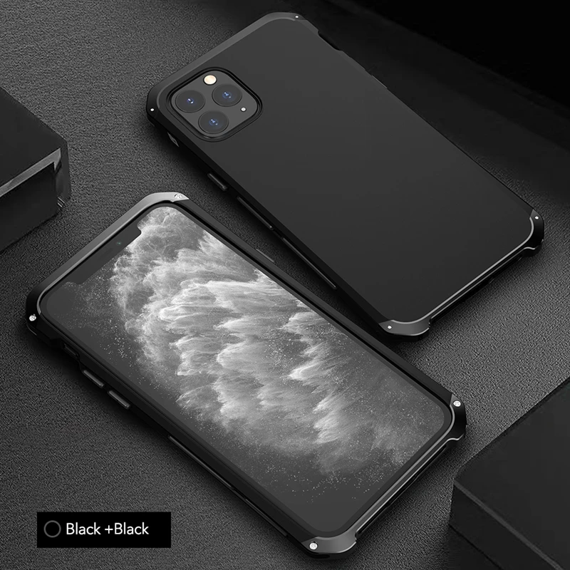 Luxury Alumnum Metal bumper Phone Cases For Iphone 11 Pro Case Hard PC Screw Cover Max Capinha Coque |