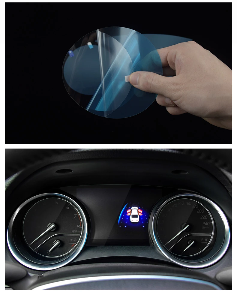Автомобильная приборная панель для вождения мягкий HD экран защитная пленка 3 шт./компл. для Toyota/Daihatsu Camry/Altis XV70