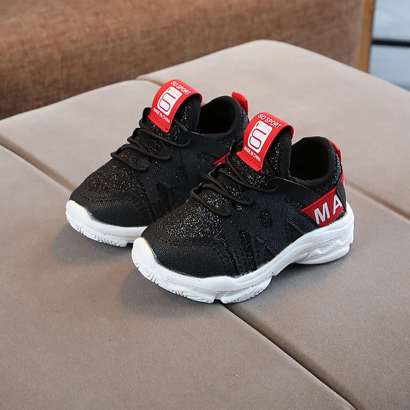 

2020 Autumn New Fashionable Net Breathable Pink Leisure Sports Running Shoes For Girls White Shoes For Boys Brand Kids Shoes