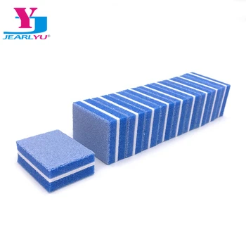 Online 20 Teile/los Nagel Datei Puffer Blau Schleif Schwamm Block Tragbare Maniküre Pediküre Werkzeug Hohe Qualität Tipps Salon Nutzung Starken Dicken