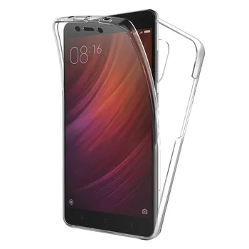 

TBOC cover for xiaomi redmi note 4 Note 4X (5 ") -Full Clear Case [Silicone tpu] Double Face [360 Degree] Mobile
