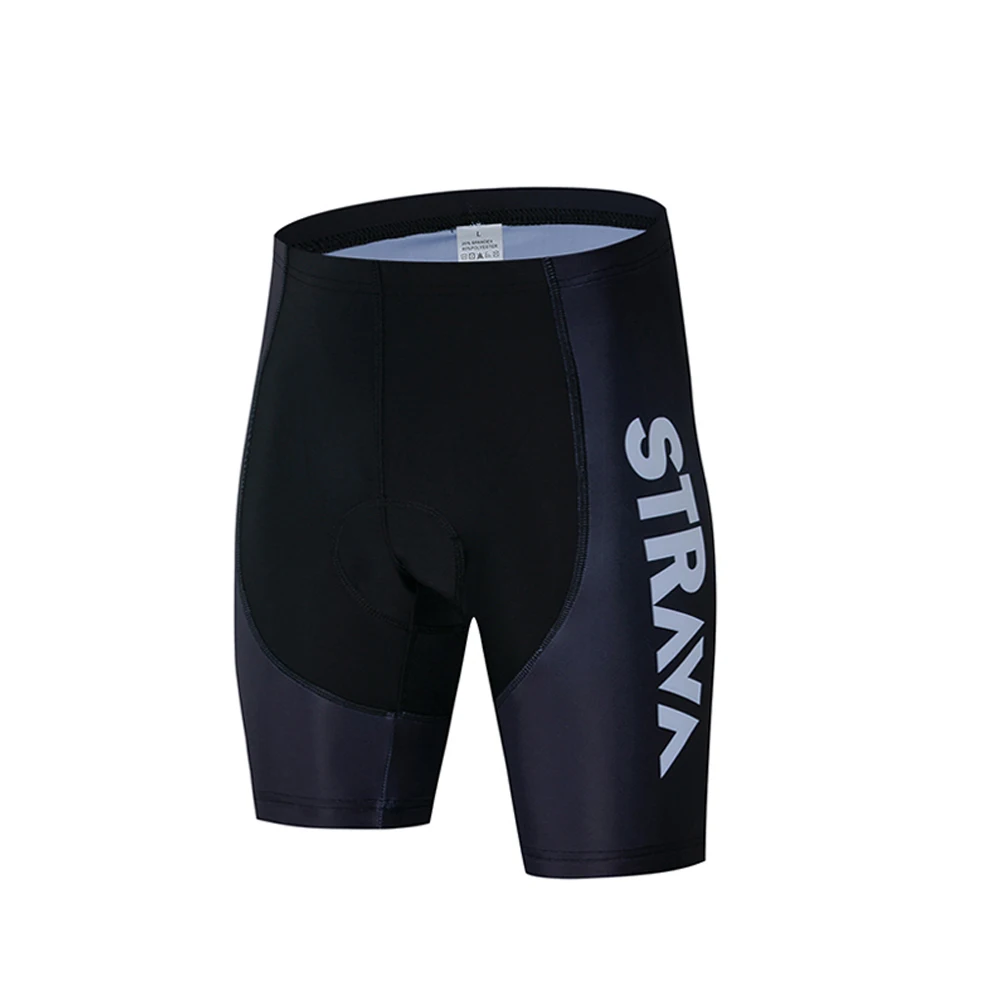 STRAVA Pro Team Лето Велосипеды Джерси набор одежда для велопрогулок, дышащая мужская рубашка с коротким рукавом велосипедные шорты гелевая Подушка 19d - Цвет: Cycling shorts