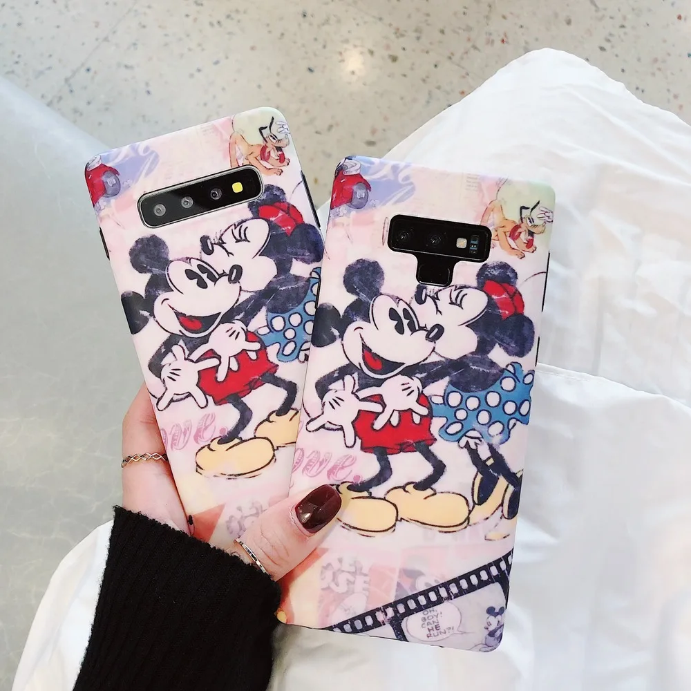 

for Samsung Note 10 Plus note 9 8 Cover Cartoon Soft Silicone Phone Lanyard Cases for Samsung Galaxy S10 S9 plus S8 Matte Case