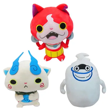 

3pcs/lot 11" Cat Jibanyan Komasan Whisper Plush Toys Yokai Watch Soft Stuffed Toys Doll