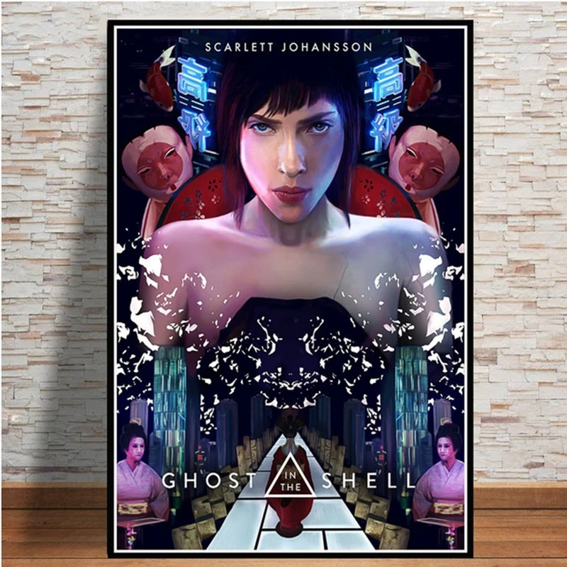 Poster And Prints Hot Ghost In The Shell Fight Police Japan Anime Art Paintings Canvas Wall Pictures For Living Room Home Decor | Дом и сад