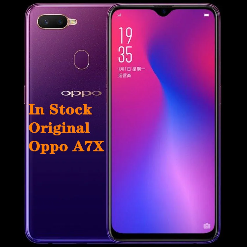 Новый оригинаартфон OPPOA7X Global rom 6 3 &quotHelio P60 четыре ядра Android 8 1 4 Гб ram 128 ГБ 16 0 Мп