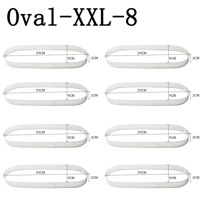 Various Oval Stainless Steel Pizza Mould Tart Ring French Fruit Cream Pie Pan Cheese Mousse Dessert Cake Mold Baking Tool - Цвет: Oval-XXL-8