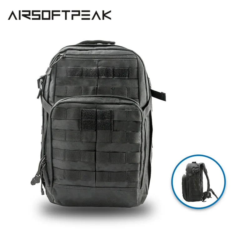Tanie AIRSOFTPEAK Tactical plecak do wspinaczki Molle torba wojskowa 24L Nylon na zewnątrz torby sportowe podróży Camping piesze wycieczki plecak myśliwski 5.11 kopia