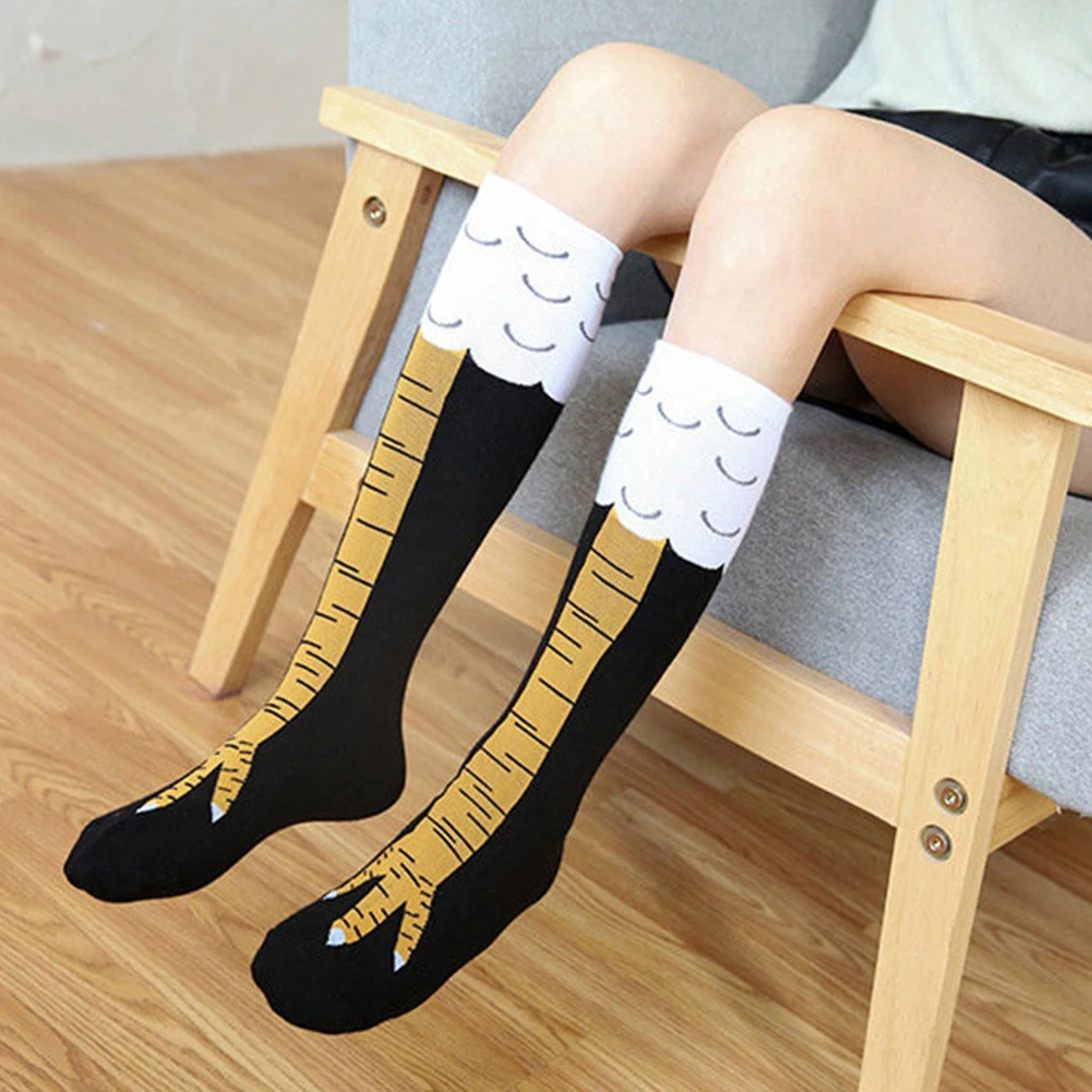 Носки с рисунком куриных лап