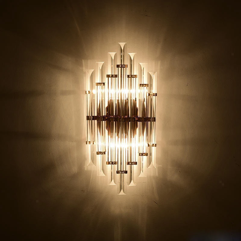 led e14 Нордик Нержавеющие Стали Хрустальные Меднные Светодиодные Лампы Светодиодные Светильники.бра.бра нa стену.Бра.Светильники Настенные светильники.Светильник Настенный Светильник.Освещение Для Магазина,Спальни
