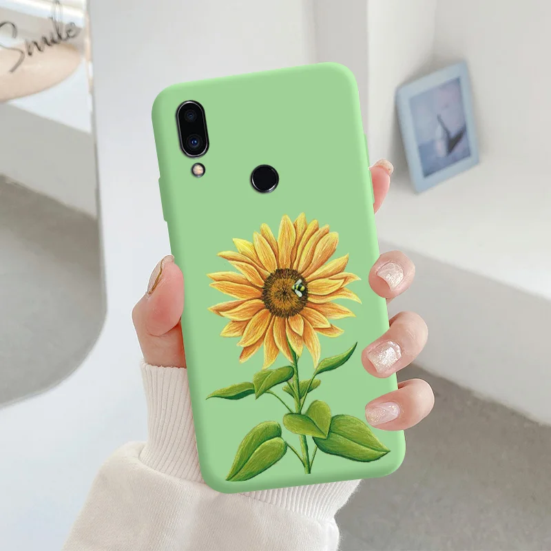 For Meizu note 9 Protective Shell Silicone Soft Shell Phone Case Candy Color Case Fashion Silicone Color Chrysanthemum meizu phone case with stones lock Cases For Meizu