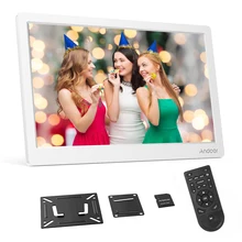 Andoer 17,3 дюймов цифровая фоторамка FHD 1920*1080 ips экран пульт дистанционного управления с картой 8 гб поддержка календаря/часов/фотографий