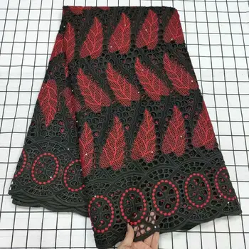 

Latest Nigerian Cotton Swiss Voile Lace Material 2020 High Quality Embroidered African Dry Lace Fabric For Women Dress